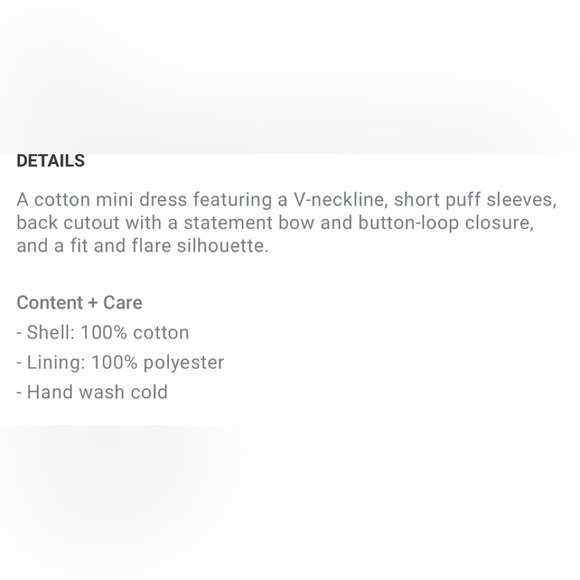 Forever 21 Woman’s Cutout Puff Sleeve Mini Dress in White Size S NWT - Picture 6 of 6